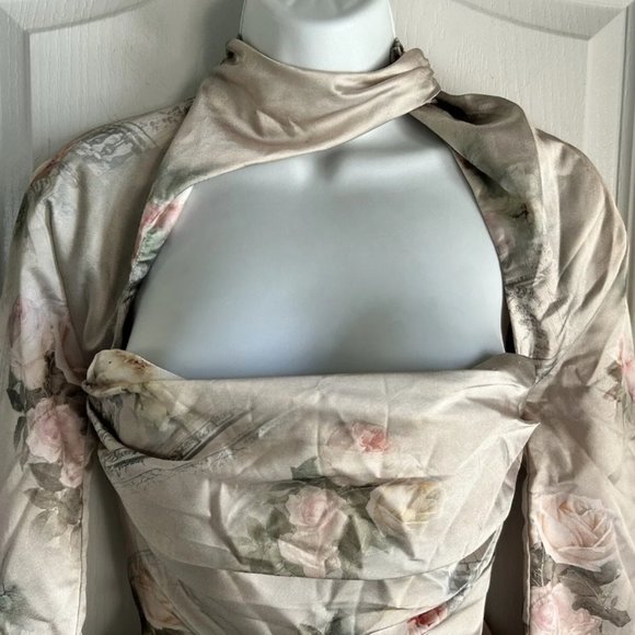 Toira Vintage Floral Draped Corset Dress - Picture 13 of 16